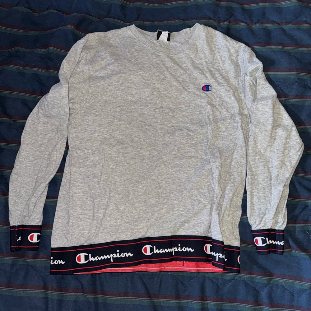 Champion Heather Gray Crewneck Top